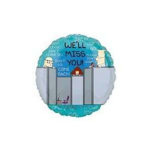   Well Miss You Type Balloon   Mylar Balloon Foil Toys & Games