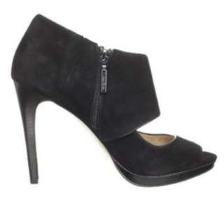 NIB Womens Shoes Calvin Klein LENORA Black Kidsuede Platform Bootie 