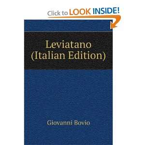  Leviatano (Italian Edition) Giovanni Bovio Books