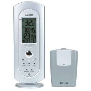  Taylor 1434 Digital Wireless Thermometer with Atomic Clock 