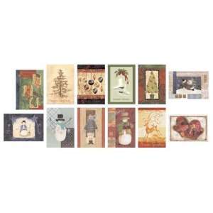  Boxed Christmas Cards Folk Design Case Pack 48 Everything 