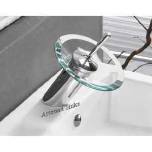  6 Waterfall Vessel Bathroom Bath Faucet Brushed Nickel 