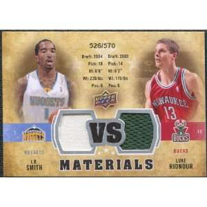   Dual Materials #VSRS J.R. Smith Luke Ridnour /570 Sports Collectibles
