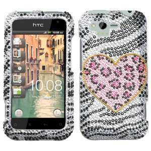   Rhyme Crystal Diamond BLING Case Phone Cover Playful Leopard  