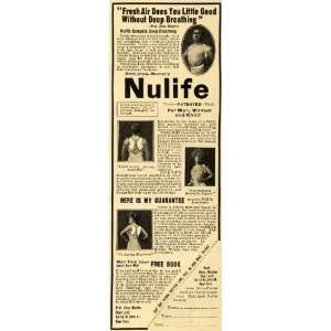  1909 Ad Nulife Chas. Munter Beauty Figure Health Dress 