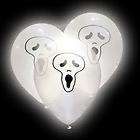   Spooky LED Light up Balloons Last 15 Hours ♦ 5 Ghost LED Balloons