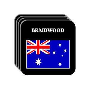  Australia   BRAIDWOOD Set of 4 Mini Mousepad Coasters 