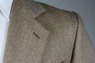 Vintage Giorgio Armani Le Collezioni Brown TWEED Wool Jacket/Blazer 42 