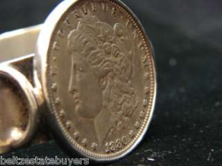 Solid .925 Fine Silver Sterling Bracelet Morgan Dollar Cuff Free 