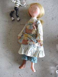 Vintage Plastic 1974 Holly Hobbie Girl Doll 10 Tall  