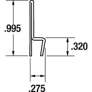  TANIS STH400036 Strip Brush Holder,Overall Length 36 In 