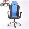 NEW Blue High Back Leather Office Chair Desk Chair US  