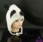 NEW ADULTS PLUSH KNIT FLEECE ANIMAL CAP HAT BEANIE WITH