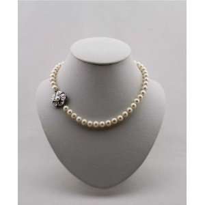  Pearl Necklace White 17 Inch Cultured Freshwater Pearls 9 