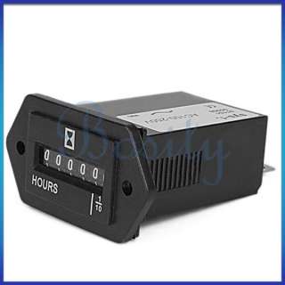 Hour Meter Counter Tractor Car Boat Truck AC100 250V 1W  