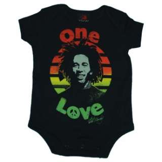 Bob Marley One Love Peace Infant Baby Creeper Romper  