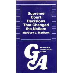   That Changed the Nation Marbury V. Madison VHS 