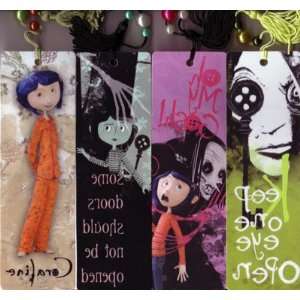  Coraline Bookmarks with Tassel Set of 4 