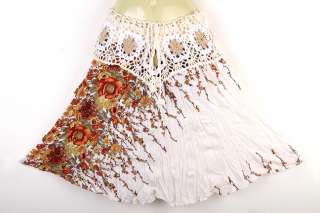 Bohemian Fashion Mini Skirt Boho Hippy Hippie Gypsy Ivory sk053i 