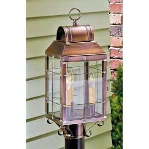  Marthas Post Lantern in Antique Copper or Weathered Brass 