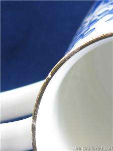   Mug Cup Staffordshire Fine Bone China England Blue & White  