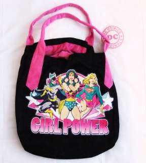 Tote Bag DC Comics GIRL POWER Wonder Woman Supergirl  
