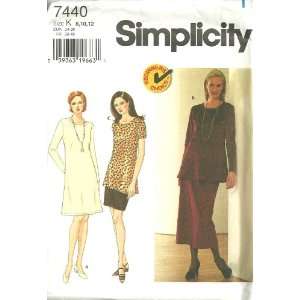 Misses/Miss Petite Knit Dress, Tunic And Skirt Simplicity Sewing 
