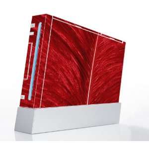  Nintendo Wii Skin Decal Sticker   Red Feather Everything 
