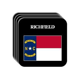 US State Flag   RICHFIELD, North Carolina (NC) Set of 4 Mini Mousepad 