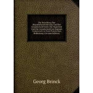   in Ihrer Praktischen Bedeutung (German Edition) Georg Brinck Books