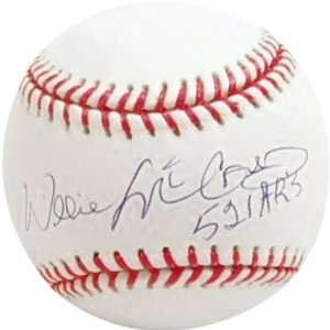  Willie McCovey Autographed Baseball  Details 521 HR 