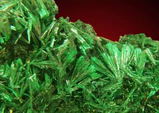 Superb 5.8 EmeraldGreen SILKY MALACHITE Crystals Congo  