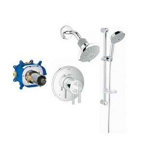 Grohe GRFLX T301 Brushed Nickel GrohFlex Timeless Thermostatic Shower 