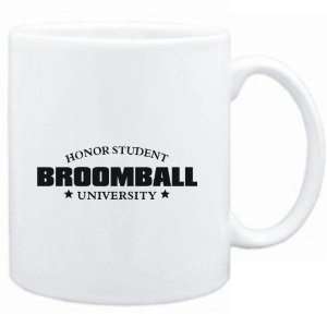  Mug White  Honor Student Broomball University  Sports 