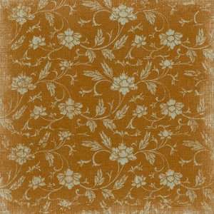   Blue & Brown Floral Flat Paper   25 pack Arts, Crafts & Sewing