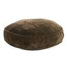 Bowsers Super Soft Round Dog Bed in Chocolate Bones Sm