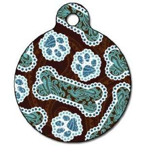   Java Paisley Pet ID Tag for Dogs and Cats   Dog Tag Art