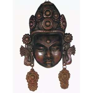  Naga Land Tibet Sacred Stones Copper Chenrezig Mask 