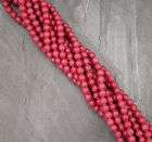 coral candy jade 8mm 16 round beads loose strands one