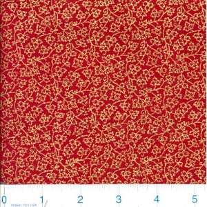  45 Wide Elizabethan Vines Red Fabric By The Yard Arts 