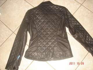 NWT Laundry by Shelli Segal Leather Motocycle Jacket XS $400+  