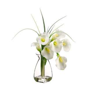  20 Calla Lily Silk Flower Arrangement  White
