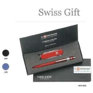  Caran d Ache Wenger Swiss Blue Small BP Gift Set Office 