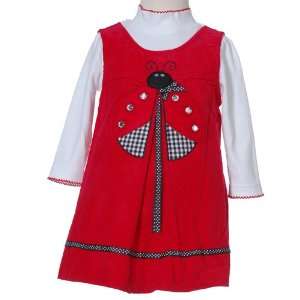   Infant Toddler Girls Lady Bug Dress 12M 4T Rare Editions Baby
