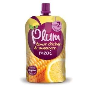 Plum Organic Baby Food 7+ Months Lemon Chicken, Sweetcorn & Tarragon 