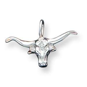  Sterling Silver Bull W/Horns Pendant Jewelry