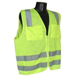  Safety Vest Green Mesh 2XL