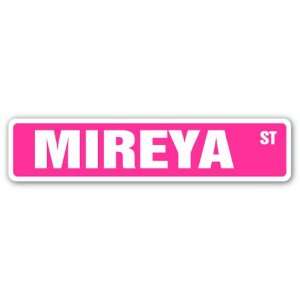  MIREYA Street Sign name kids childrens room door bedroom 