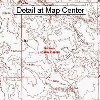  USGS Topographic Quadrangle Map   Moneta, Wyoming (Folded 