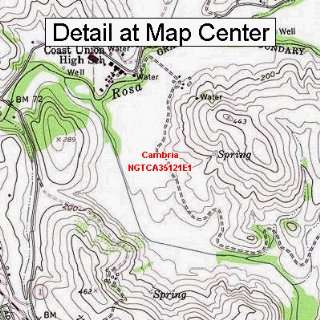  USGS Topographic Quadrangle Map   Cambria, California 